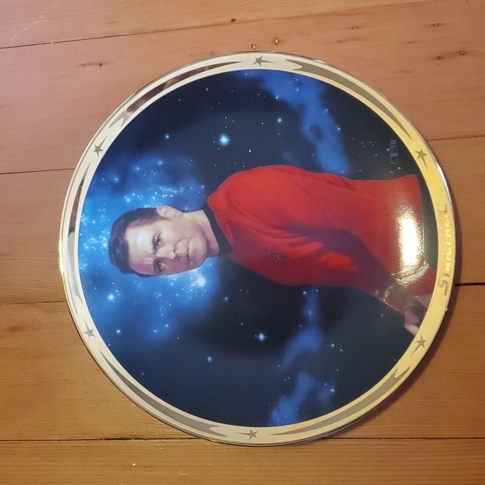 Hamilton Collection 25th Anniversary Star Trek Scotty Commemorative Plate